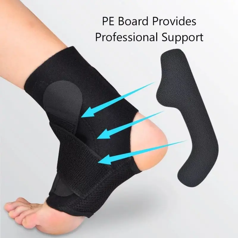 Adjustable Ankle Brace Breathable & Comfortable Elastic Ankle Support Sleeve Running Basketball Volleyball Foot Tendon Support