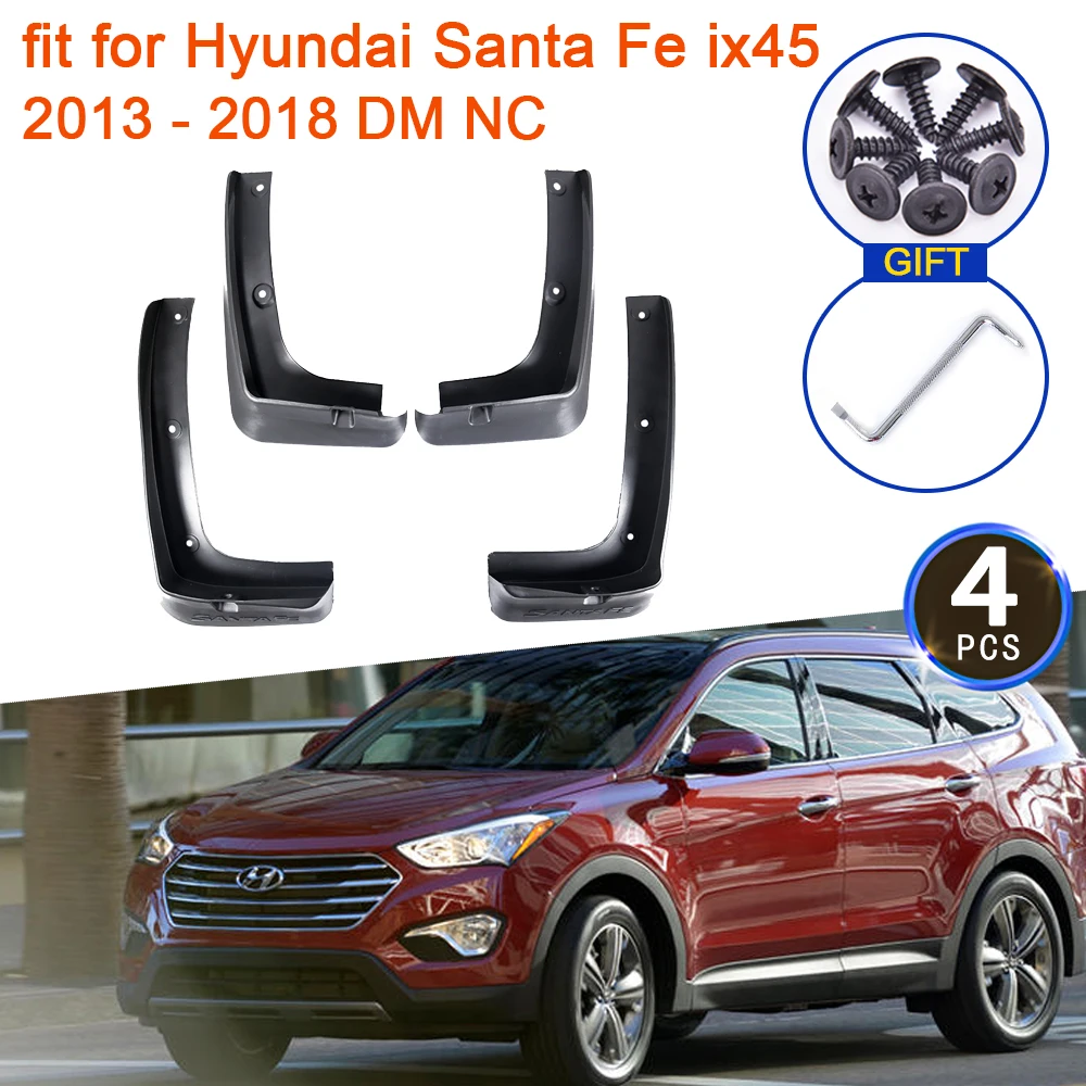 

For Hyundai Santa Fe ix45 2013 2014 2015 2016 2017 2018 DM NC Mud Flaps Mudguards Splash Guards Fender Flare Rear Accessories