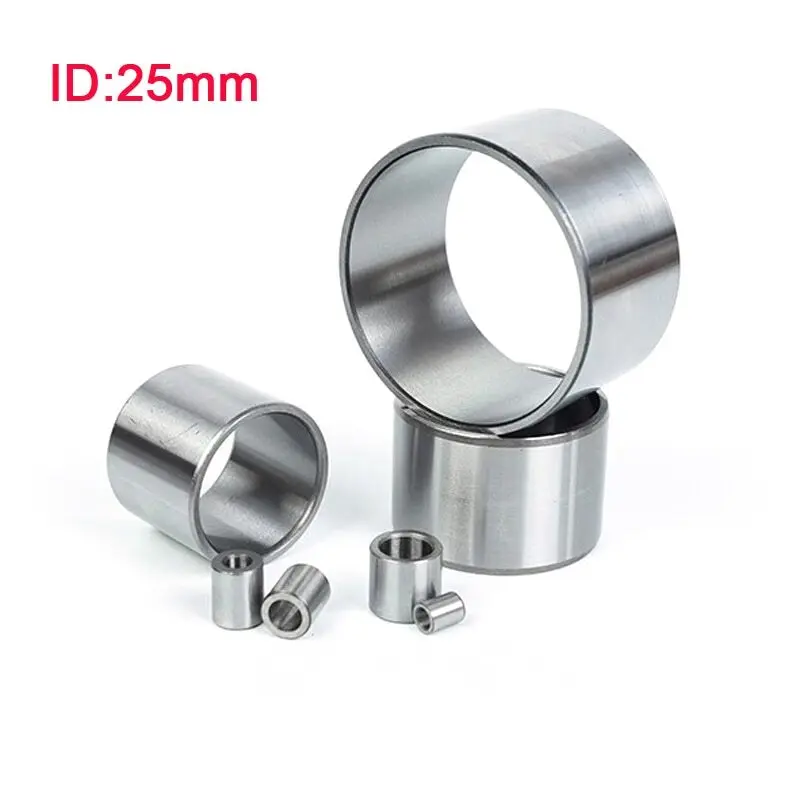 1Pc ID 25mm Bearing Steels Bushing Steel Axle Sleeve Wear Resistant Guide Sleeve