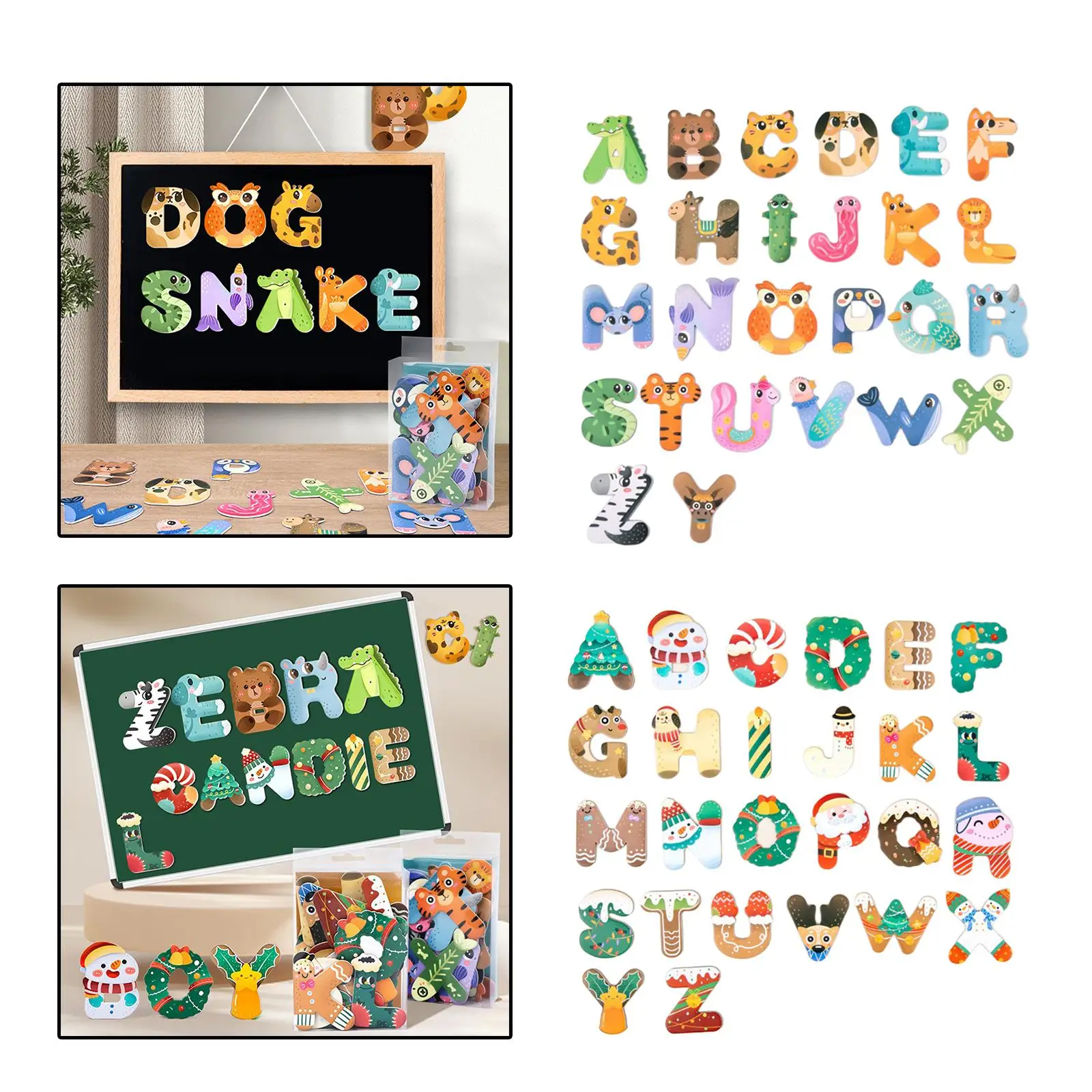 Magnetic Letters Set Cute Colorful Spelling Preschool Educational Toy Alphabet Toys Alphabet Magnet for Children Kids Boys Girls