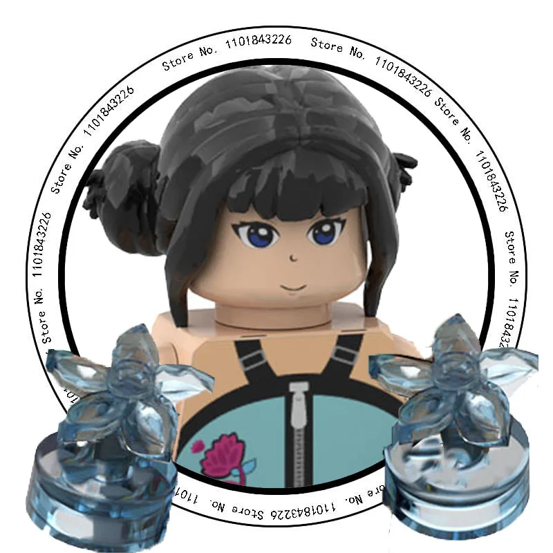 8 szt. KPop Demon Hunters Mini Figurki Akcji Klocki Konstrukcyjne Rumi Model do Składania Lalka Zabawka z Klocków