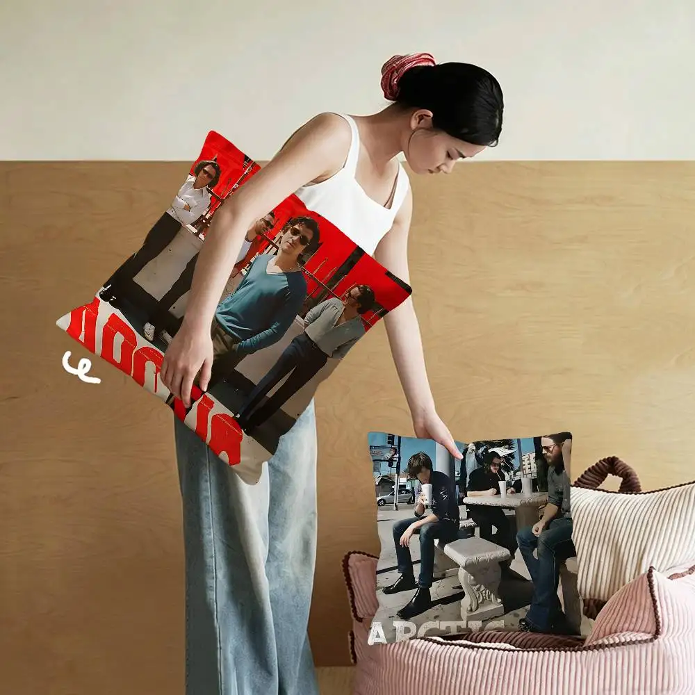 Vintage A-Arctic M-Monkeys Rock Band Pillow Cover For Bedroom Room And Living Room Sofa Decorative Cushion Cover