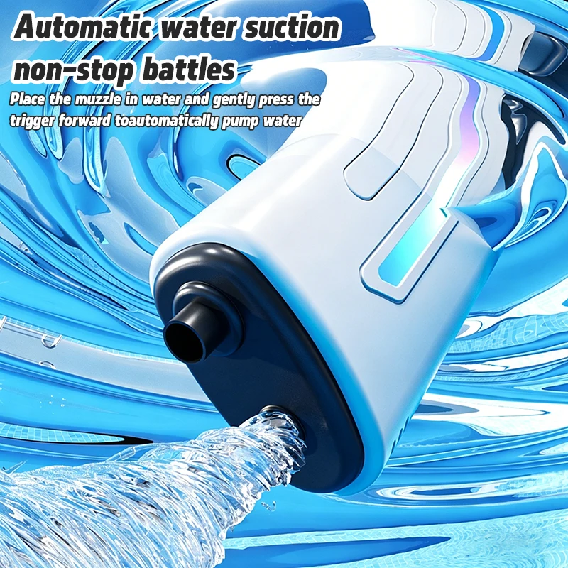 New Water Gun Toy 2026 Popular Pulse Electric Water Gun Fully Automatic Large Capacity Beach Water Play Toy Boy's Birthday Gift