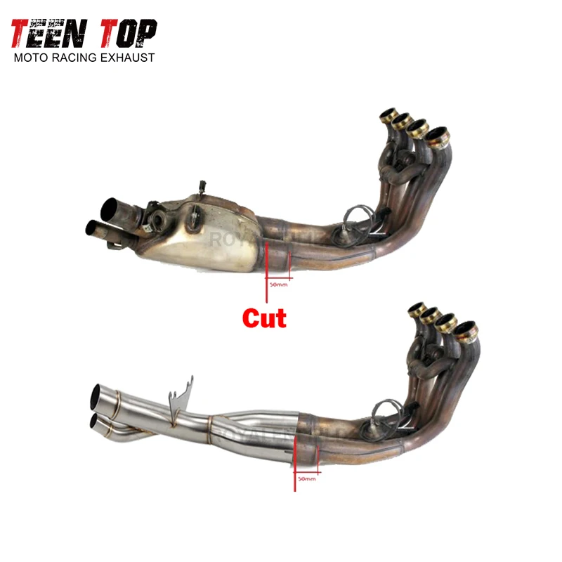 Motorcycle Exhaust Pipe For BMW S1000RR Exhaust Decat Pipe 2017-2018 Escape Moto Middle Connect Pipe S1000RR Slip-on OEM Muffler