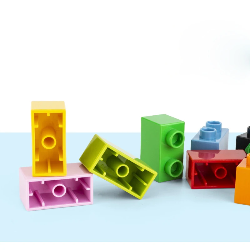 Basic Brick 1x2 10pcs  11 Colors DIY  Classic  Education  Building Blocks Compatible With the Large Bricks Toys For Children