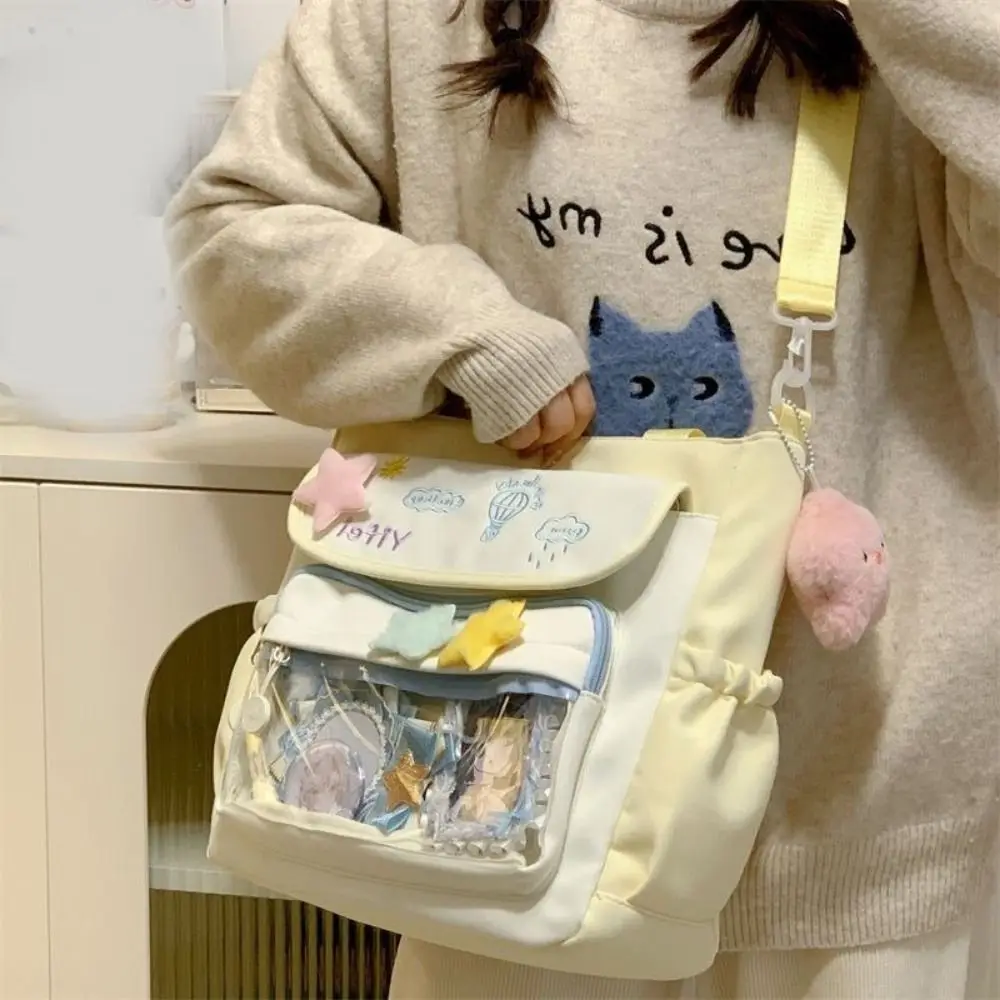 Cartoon Large Capacity Shoulder Ita Bag Sweet Kawaii Student Crossbody Bag Harajuku Style Preppy Style Handbag Girls Use