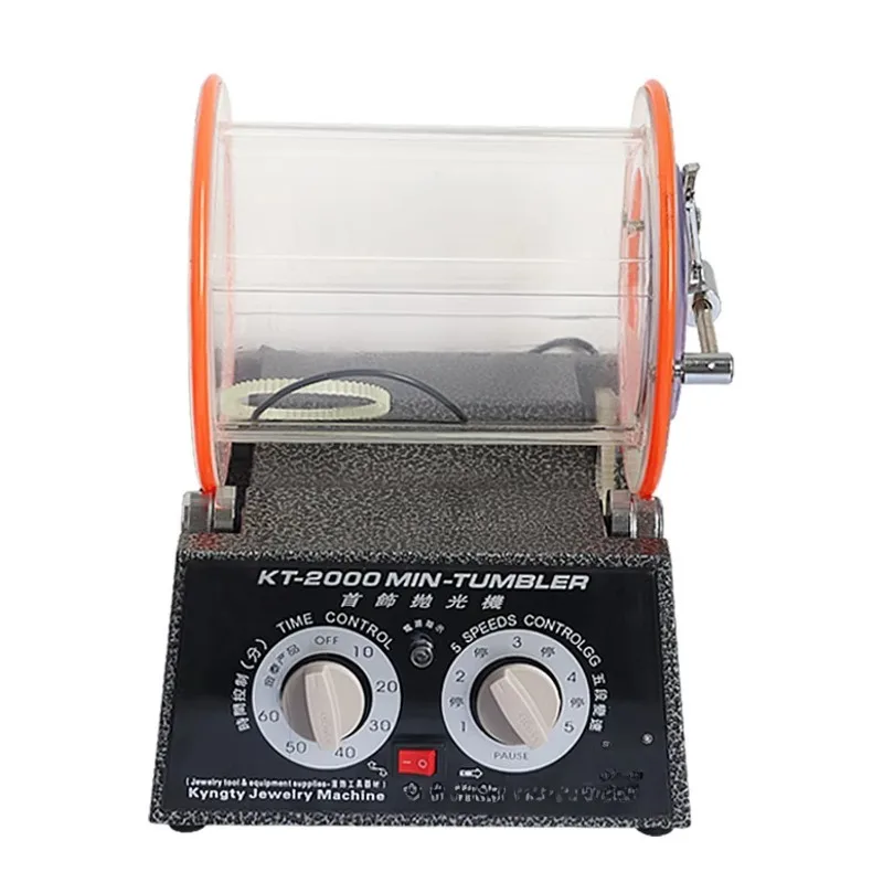 

Auble KT 2000 5KG Capacity Gray Color Jewelry Stainless Steel Polishing Machines With Timing Roller Jewelry Polishing Machine