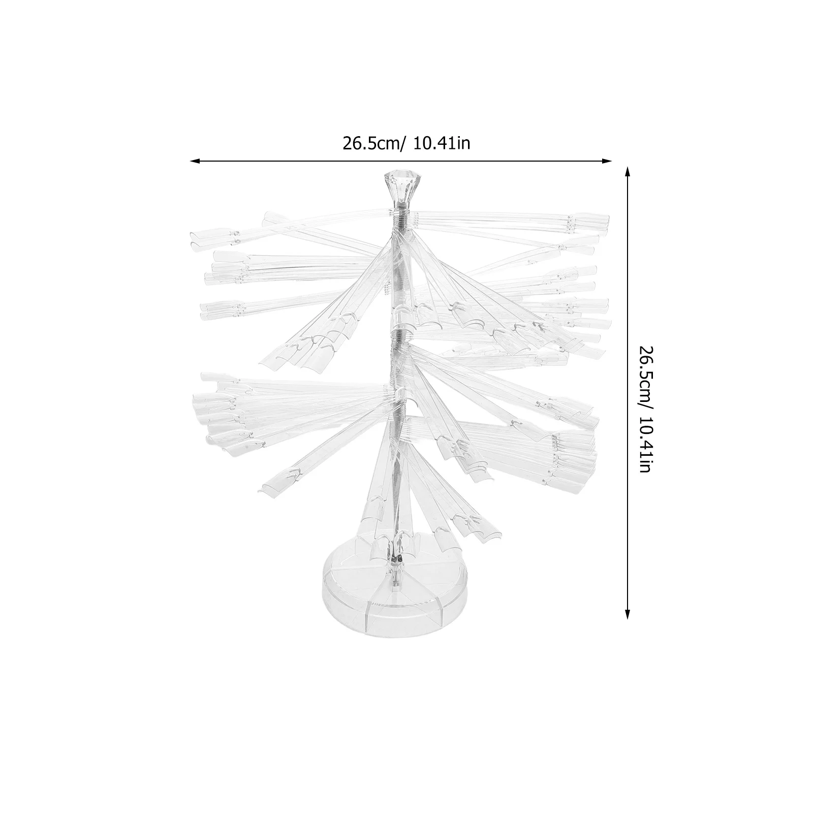 Kunst-Farbkarte, fächerförmiger Gel-Nagellack-Ausstellungsständer für den professionellen Einsatz im DIY-Salon, Spiral-Display-Rack, Farbe für falsche Nägel