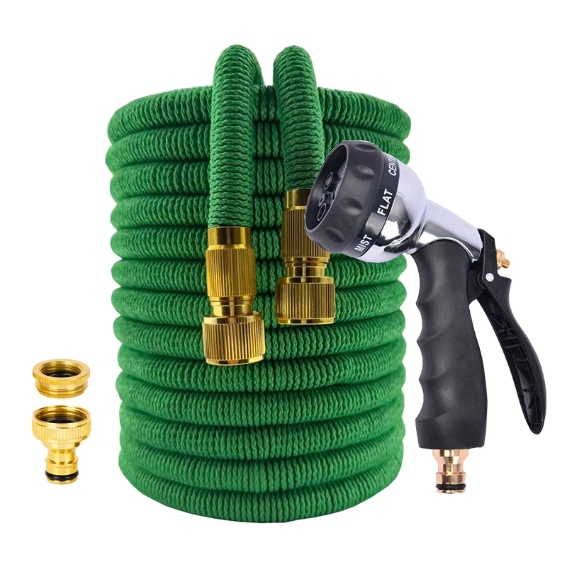 

Flexible Expandable Garden Hose High Pressure Nozzle Spraye Washer Gun Car Wash Hose Expandable Garden Water Hose 25FT-100FT