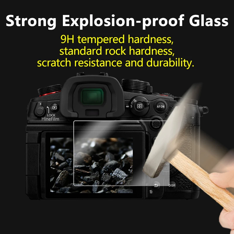 For Panasonic LUMIX GH6 Tempered Glass Camera Protective Glass Main LCD Display +Top Info Screen Protector Guard Cover