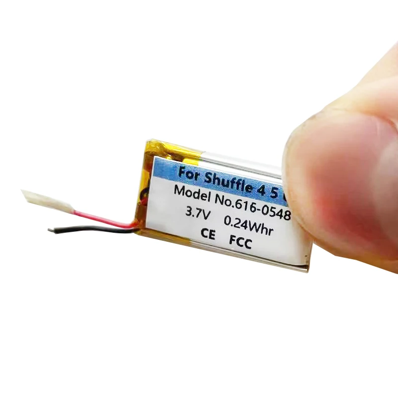 2PCS/LOT 616-0548 A1373 0.24Whr Battery For Ipod For Shuffle 4th 5th 6th 7th Generation 4 5 6 7 Batterie AKKU