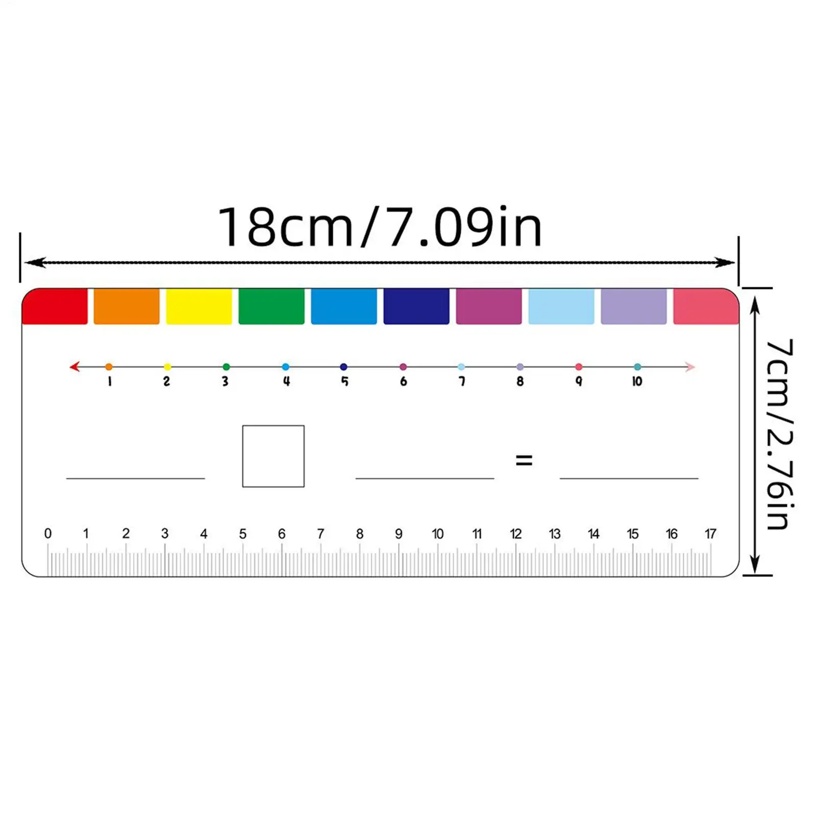 Classroom Number Line Addition Subtraction Toys Erasable Double Side Flash Card Set With Storage Ring For Kids Boys Girls Home