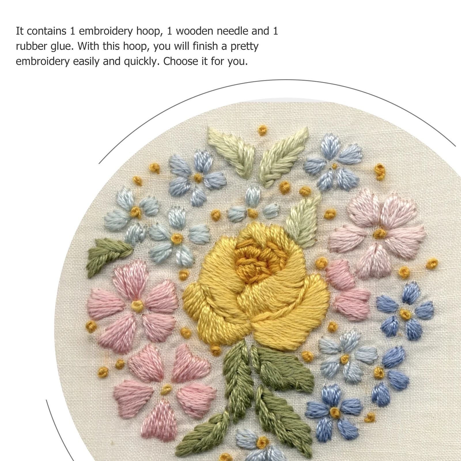 

1 Set Wooden Embroidery Frame Cross Stitch Fabric Fixor Rack Durable Craftsmanship For Needlework Quilting Diy Ring Supplies