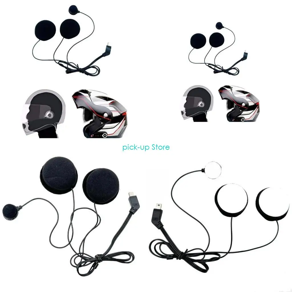 

Q5WA 10Pin Helmet Headset Switching Corded Microphone for all full-face helmet/Module
