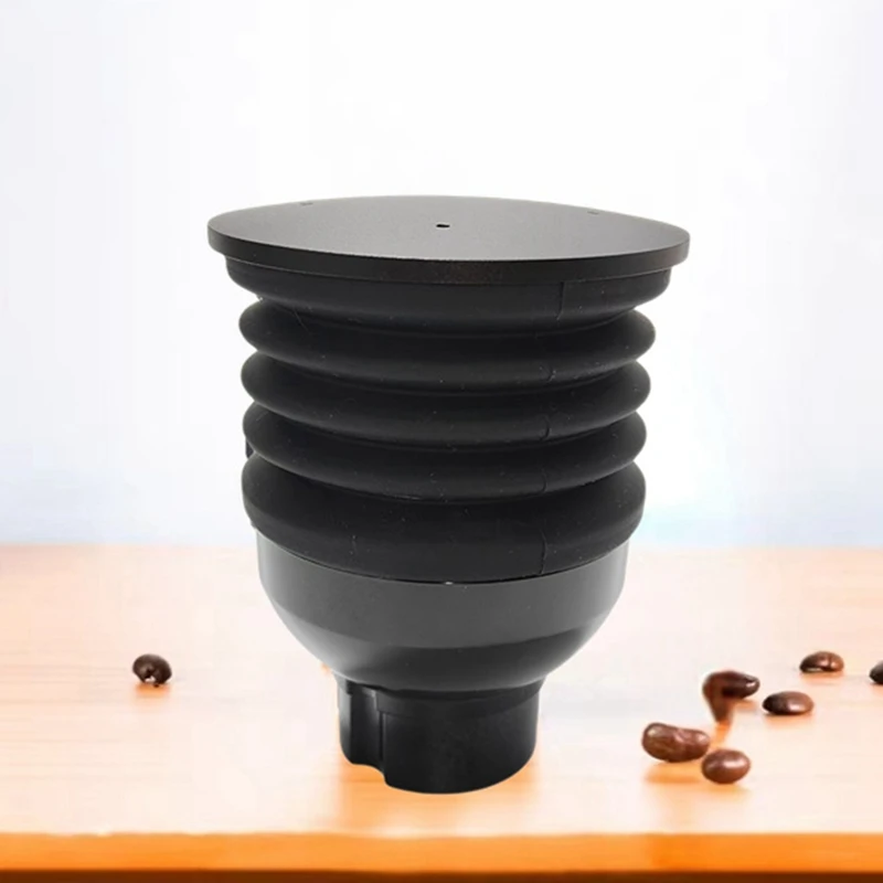 1 Piece Coffee Grinder Single Dose-Hopper Bean Grinder Black Silica Gel Coffee Grinder Bean Bin Blowing Cleaning Tool