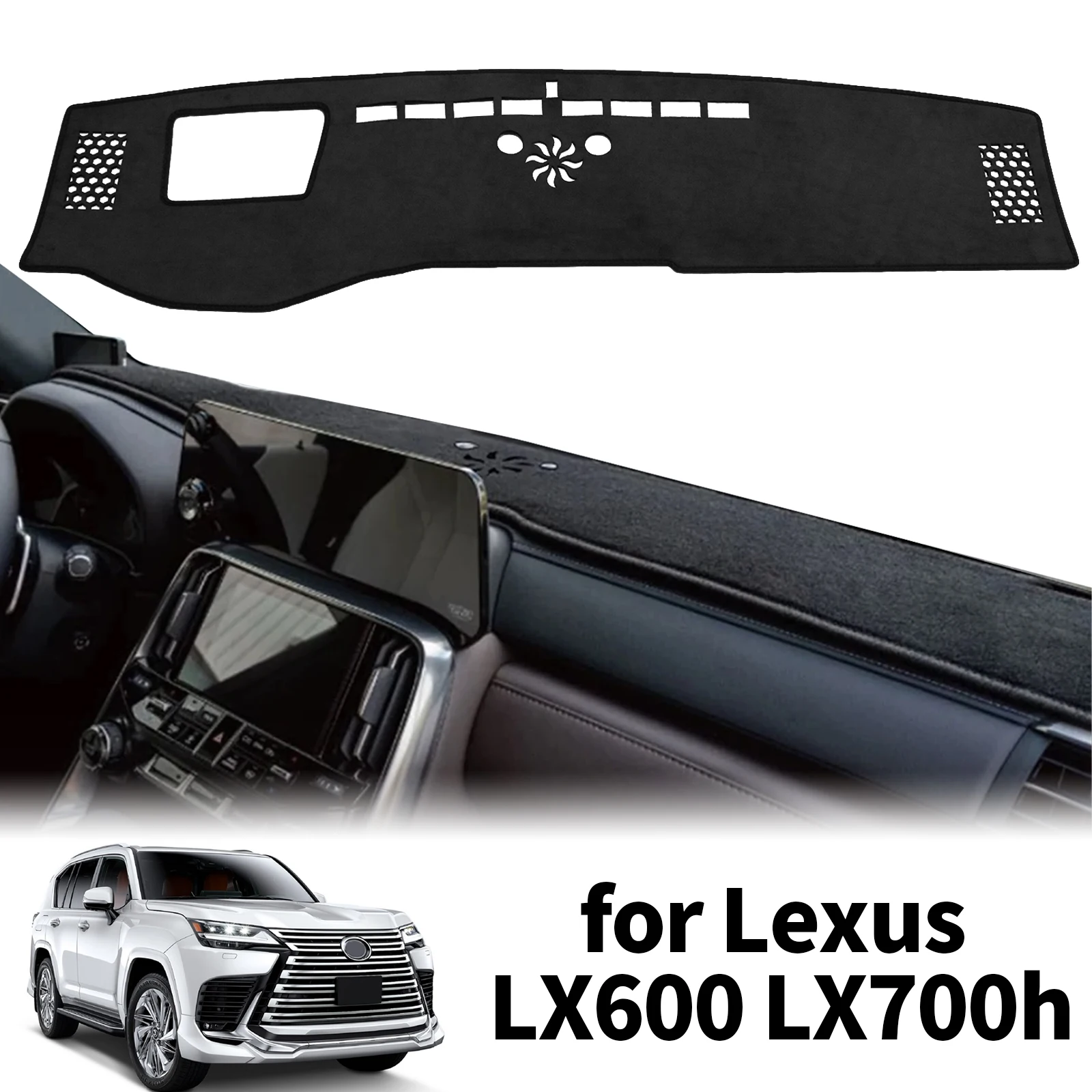 

fit for Lexus LX600 LX700H LX 600 700h Dashmat Dashboard Cover Pad Protective Carpet DashMat Sunshade Car Accessories