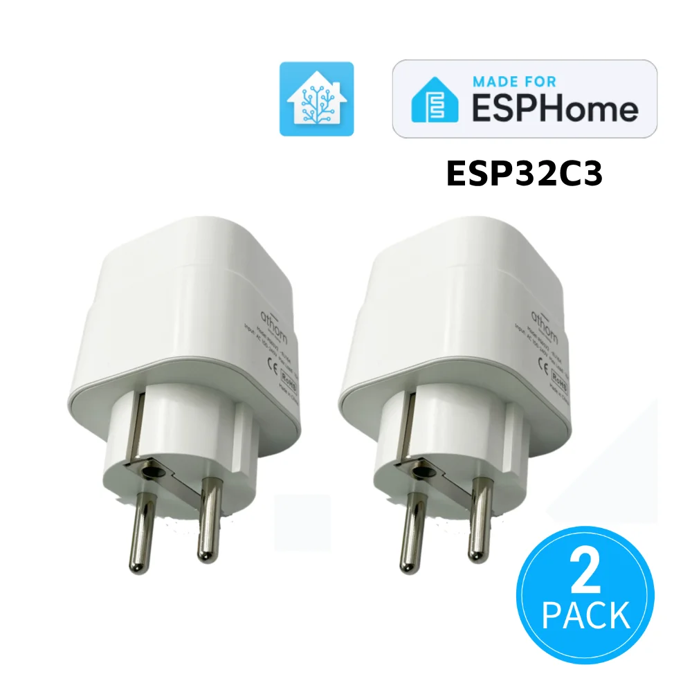 

Preflashed ESP32C3 EU WiFi Plug Made for ESPHome Works With Home Assitant Electric Consumption Monitoring 10A