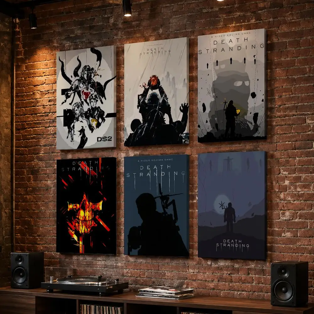 D-Death Stranding2 Game Framed Wall Painting Wood Framed Wall Art Print For Bedroom Living Room Hallway Office Home Decor