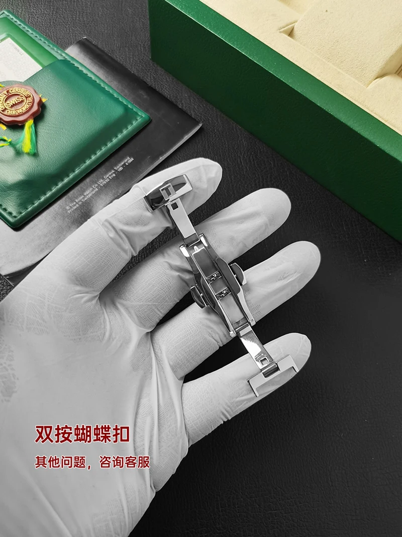 Fuyijia-男性用の手作りクロコダイルスキンの時計バンド,ピンバックル,本物のクロコダイルベルト,M-ONTBLANC,1858,オリジナルスタイル,20mm, 22mm