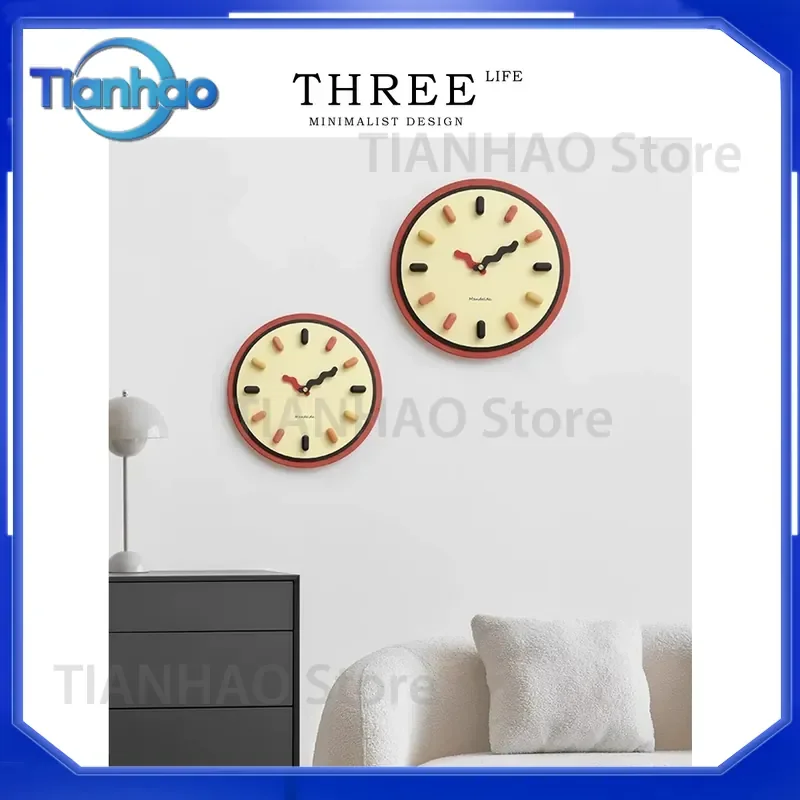 Painting Clock for Tlife Wall Clock for Living Room Light Luxury Home Fashion Creative Internet Celebrity Decoration