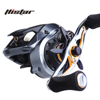 HISTAR Aurora Long Casting Version 7.3:1 High Ratio 5kg Drag Power 11+1 BB Magnetic Braking Baitcasting Fishing Reel