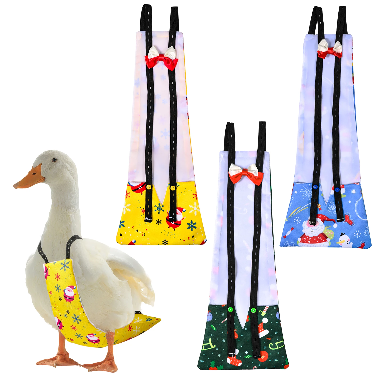 Washable Adjustable Duck Diaper Chicken Goose Physiological Pants Nappy Bowknot Design With Elastic Band Pet underpants Product