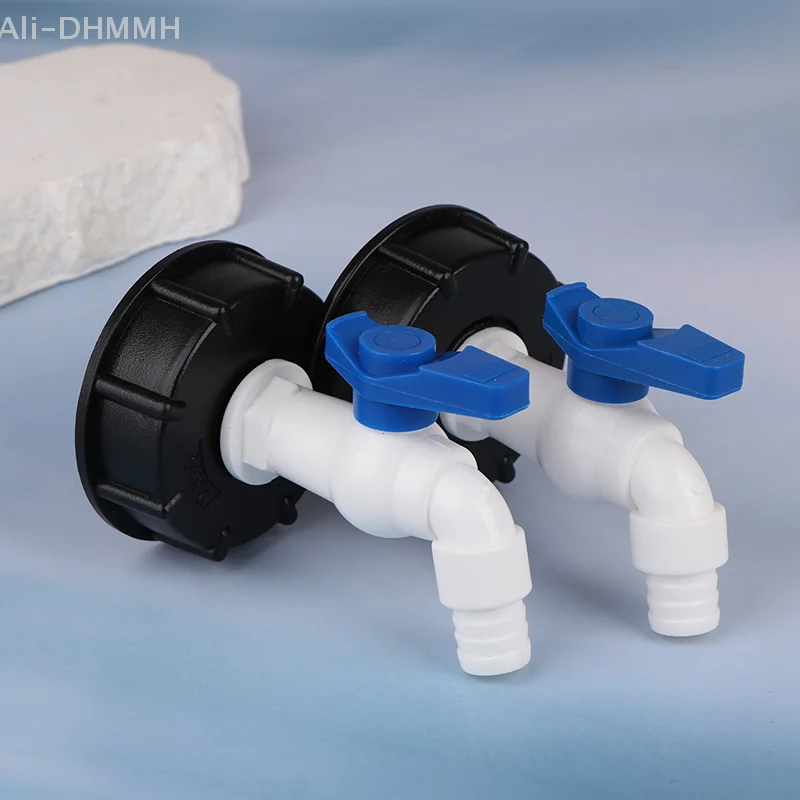 

IBC Tank Adapter 1/2 3/4 Inch Plastic Tap Replacement Valve 60mm Coarse Thread Import Garden Water Connectors Drain Adapter