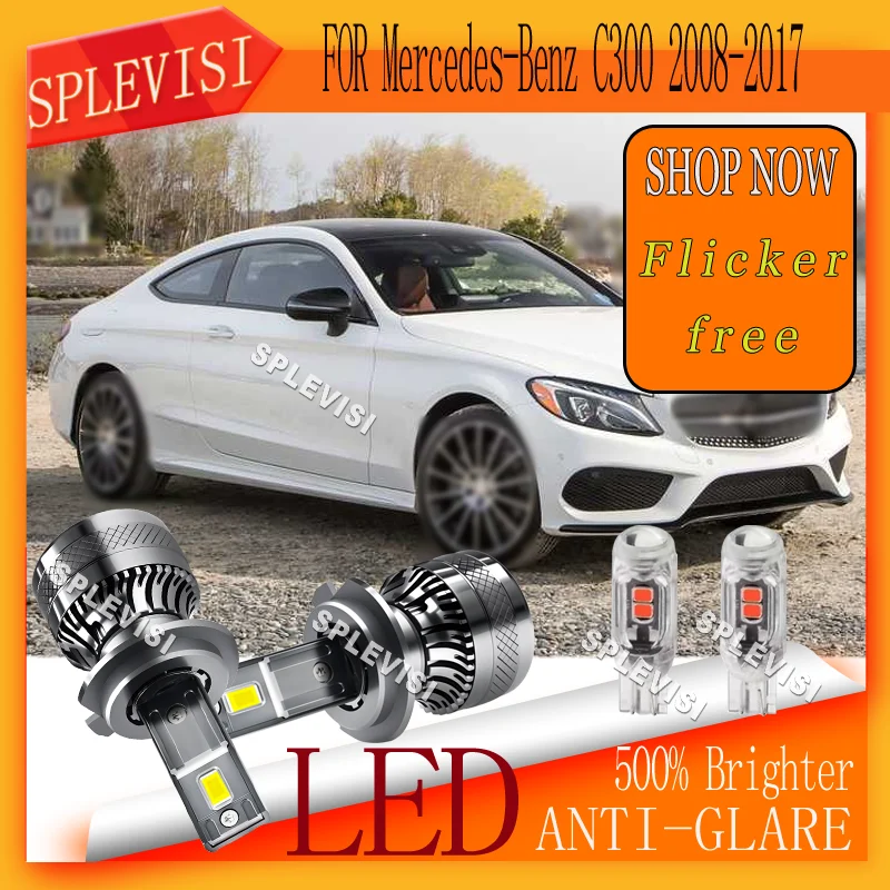 

Increases Day and Night Safety waterproof LED HEADLIGHT For Mercedes-Benz C300 2008 2009 2010 2011 2012 2013 2014 2015 2016 2017