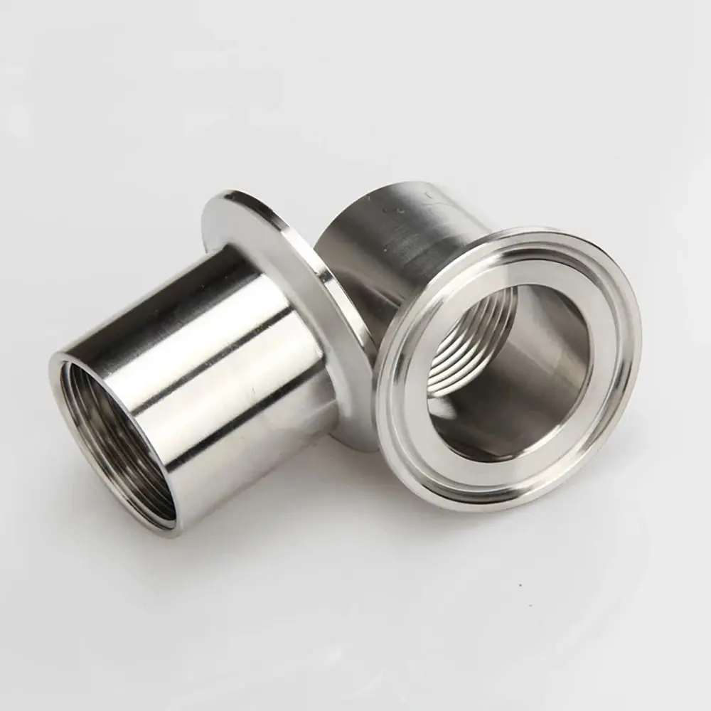 1Pcs BSPT Female/Male Thread Tri Clamp SUS304 Sanitary DN15-DN40 Pipe Fitting Connector 1/4