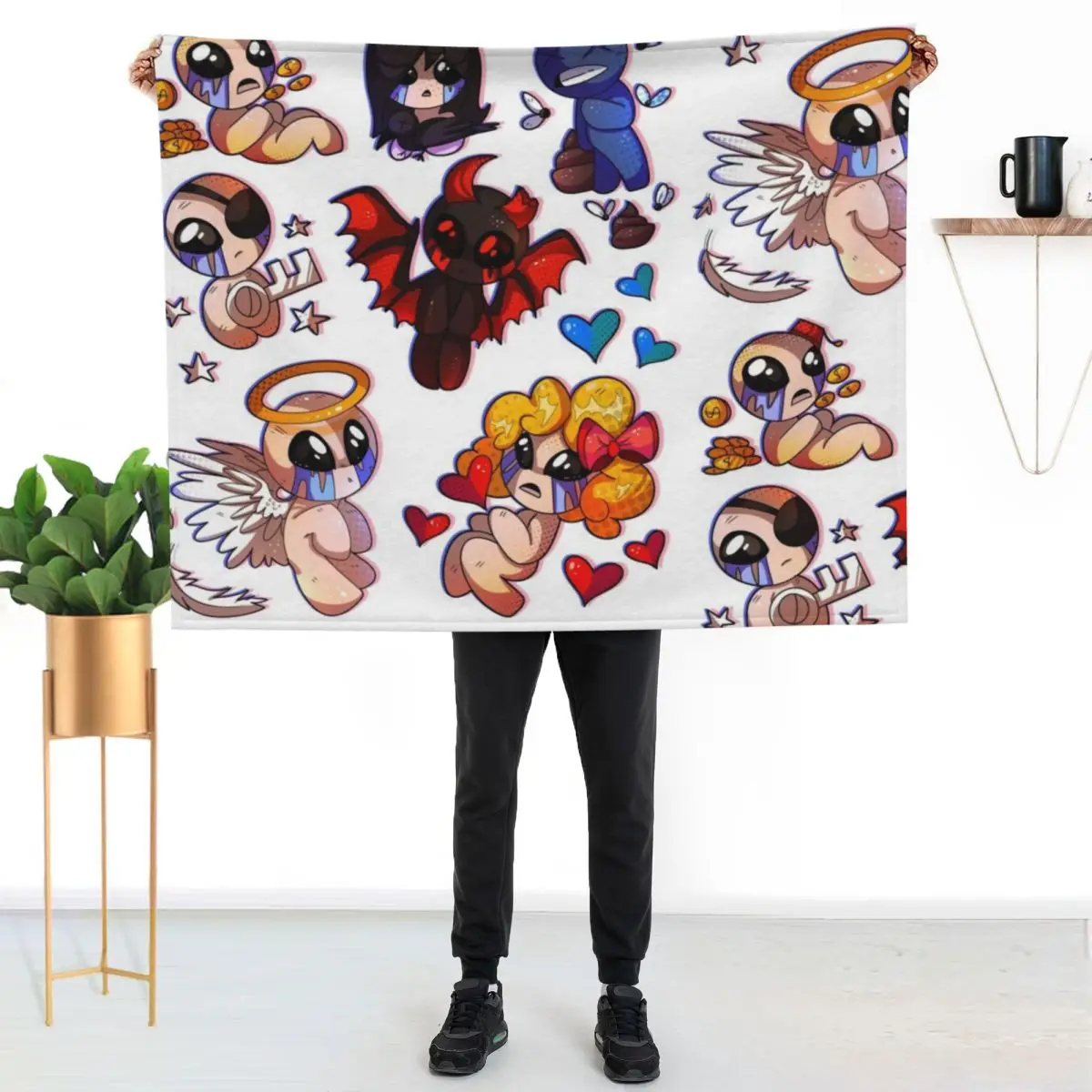 TBOI Throw Blanket Soft Cozy Blanket for Pet Kids Adults