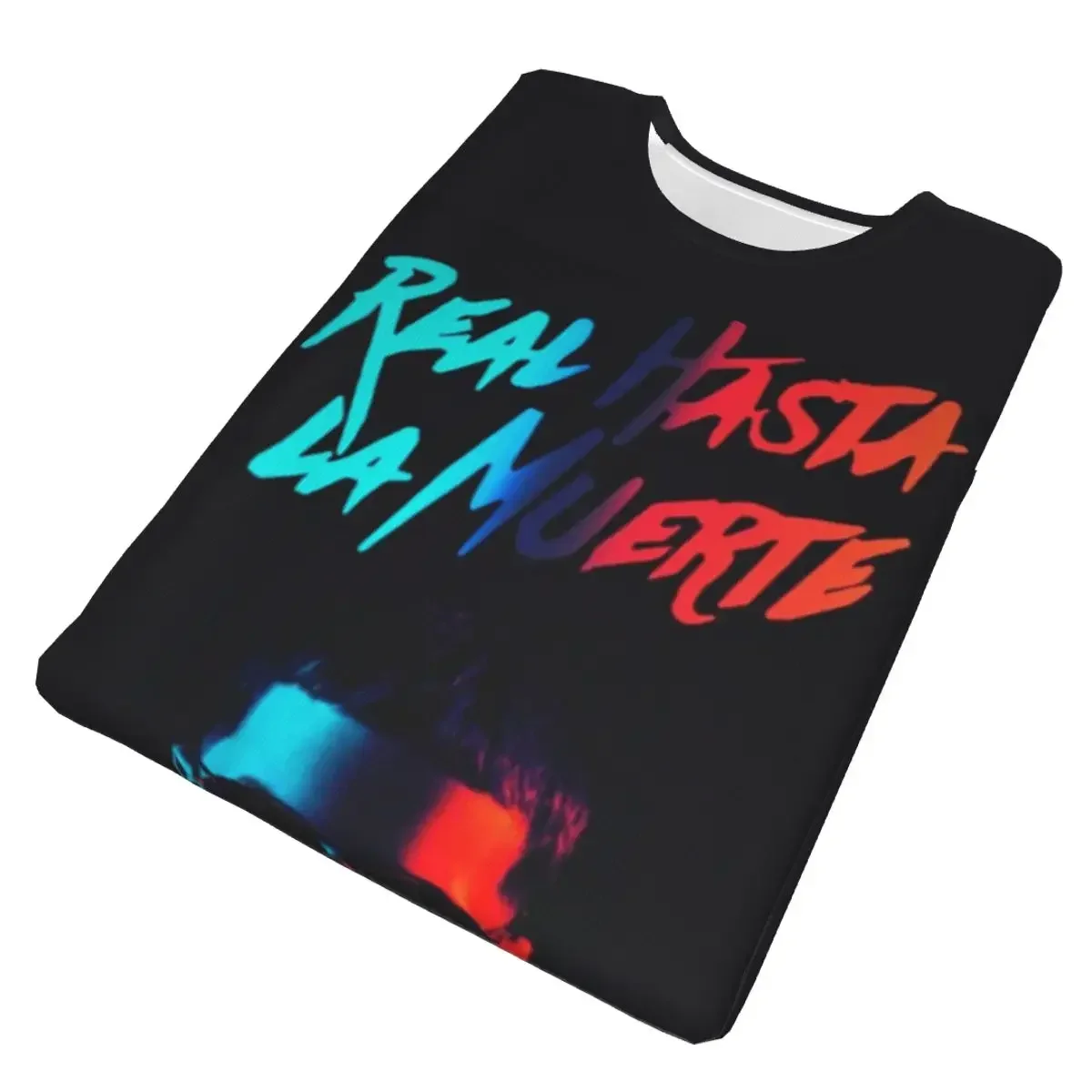 polyester Fashion Hot Rapper Anuel AA  T-Shirt Men's Fashion T Shirt Men Crew Neck Summer Shirts Tops