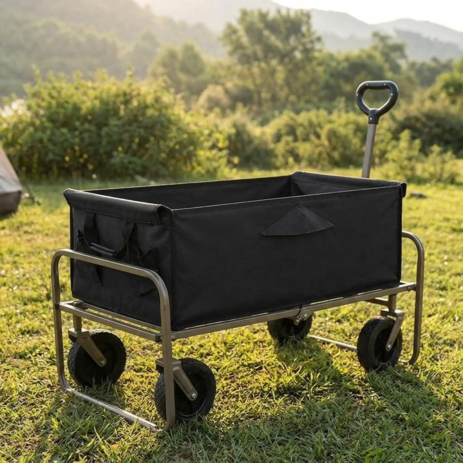 Wagon Liner Shopping Cart Liner Large Capacity Beach Cart Cloth Pocket Trolley Bag for Shopping Garden Outdoor Grocery