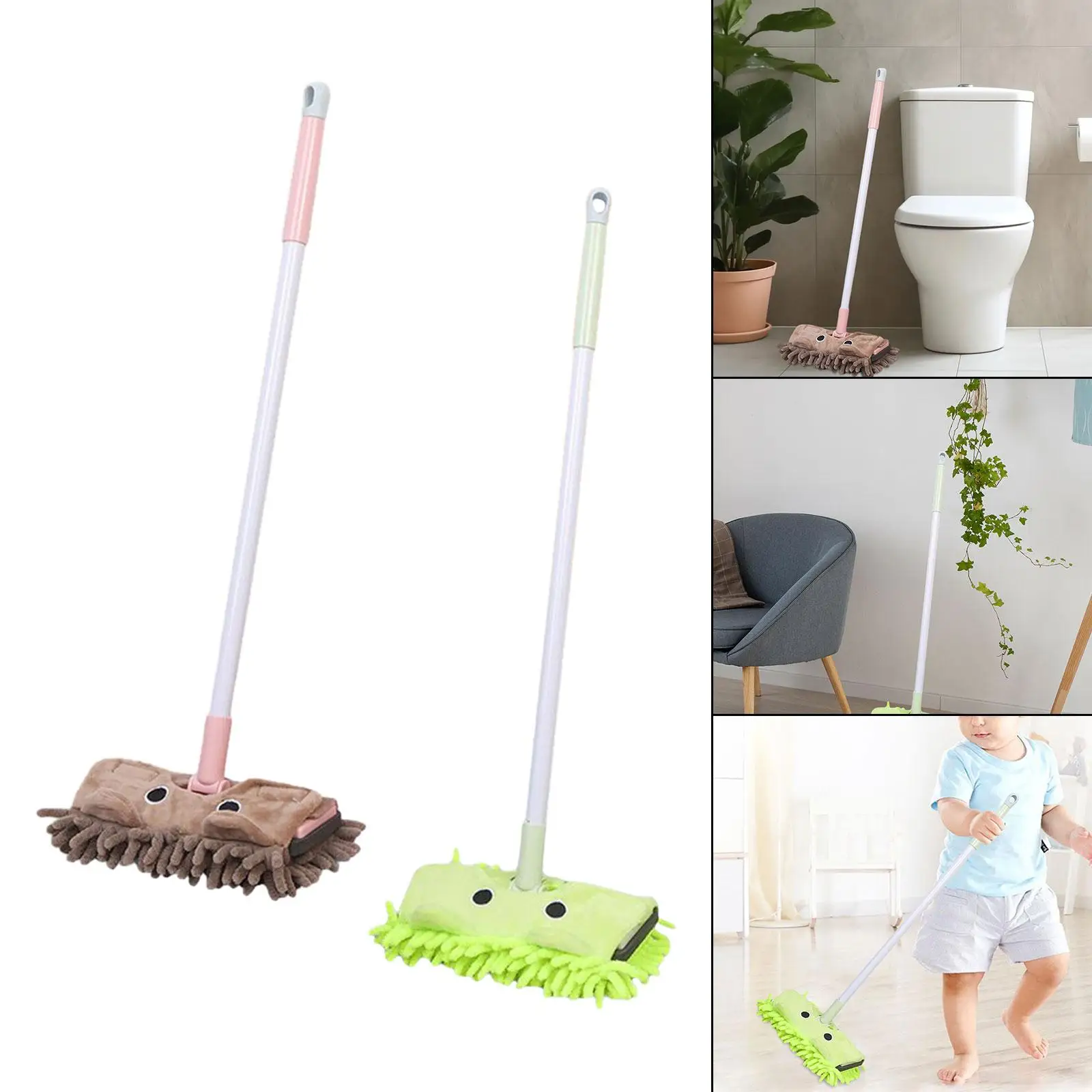 Kids Mini Mop Toy House Toy, Developmental Floor Cleaning Pretend Play Housekeeping Cleaning Tool