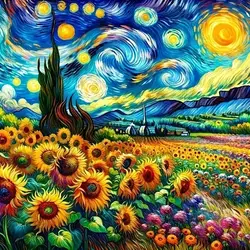 RUOPOTY 5d Diy Diamond Painting Starry Sky Scenery Full Round Square Diamond Embroidery Rhinestone Cross Stitch For Home Decors