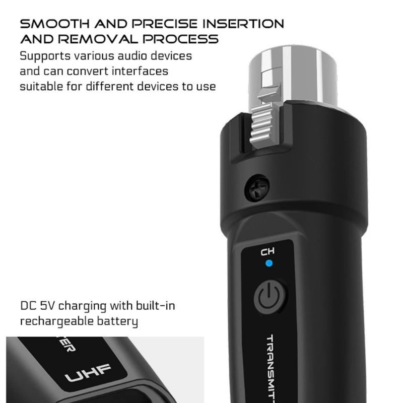 Professional Audios Jacks For Electric Guitar And Windpipe Metal Compacts and Portable Wireless Transmitter and Receiver