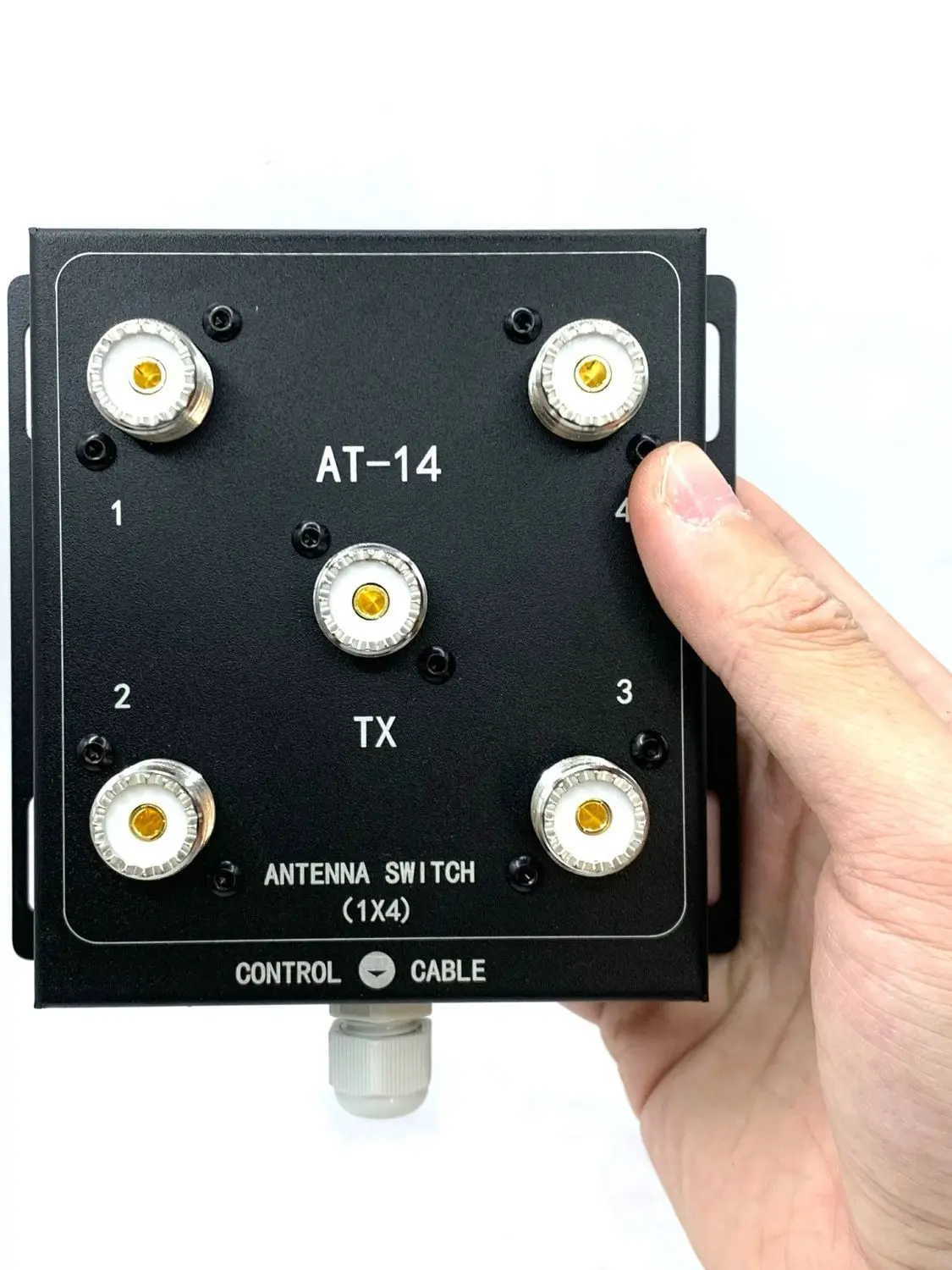 AT-14 4-weg coax externe antenne schakelaar Handig schakelen 1,8 MHz-60 MHz 500 W PEP Ham radiostation - afbeelding 2