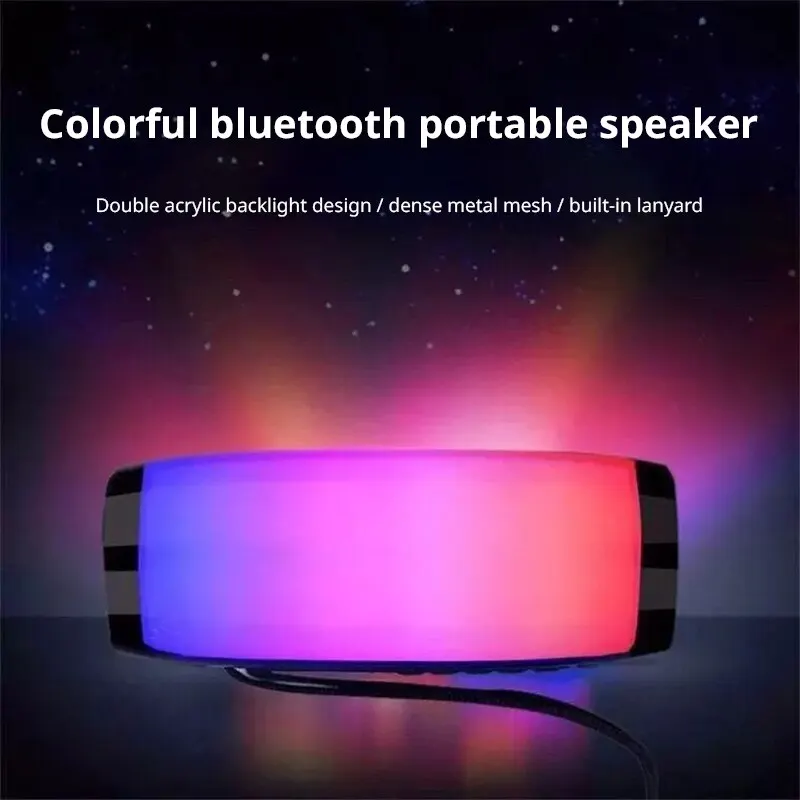 Bunter kabelloser Bluetooth-Lautsprecher Hochwertiger Outdoor-Subwoofer mit Karten einführung