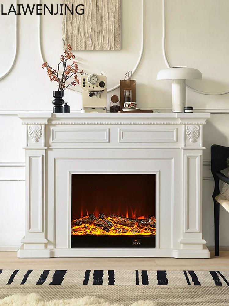 

MJY American fireplace decorative cabinet European fireplace rack core household
