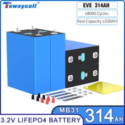 330Ah Lifepo4 Cells Rechargable Battery Pack 3.2V 314AH Brand New Grade A Akku Lithium Iron Phosphate RV UPS Solar EU TAX FREE