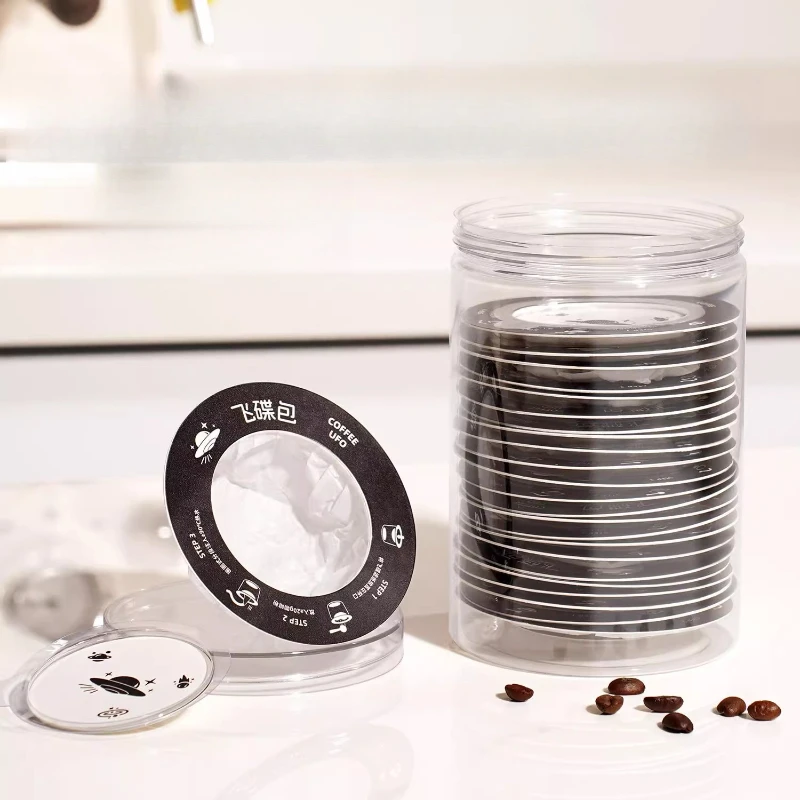 

UFO Disposable Coffee Filters,for Drip Coffee,Portable Pour Over Coffee Filter,Perfect for Camping,Home,Office,Travel (canned)