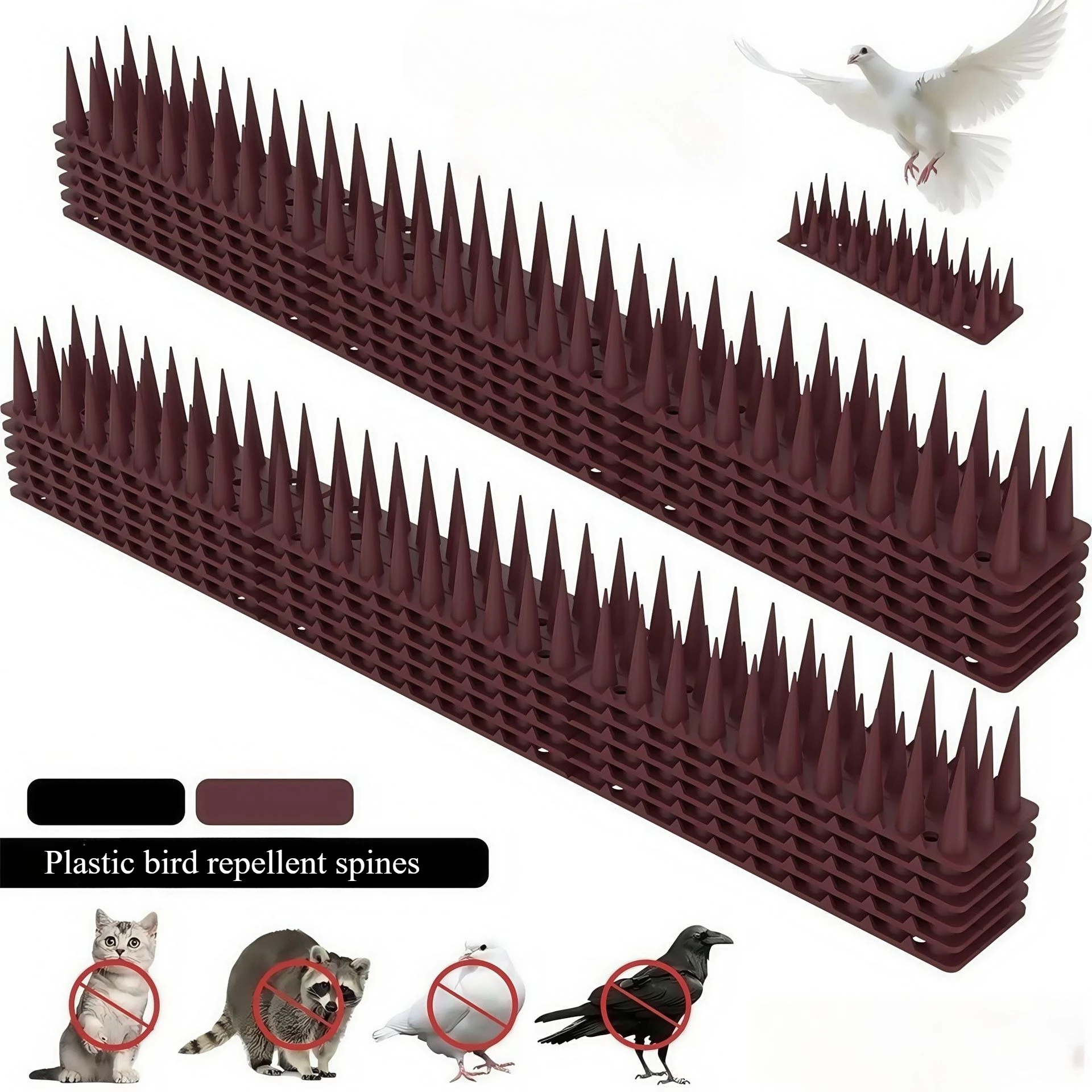 

6/12 Pcs Fence Wall Spikes Bird Repellents Available on Orchard Farms for Pigeons Spikes Spikes Cat Spikes Outdoor Gardens