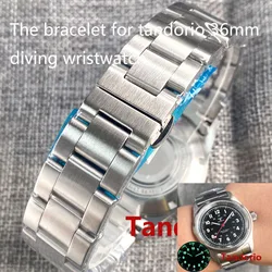 New Stainless Steel Bracelet for Tandorio 36mm Pilot Diving Men Wristwatch Watch Parts