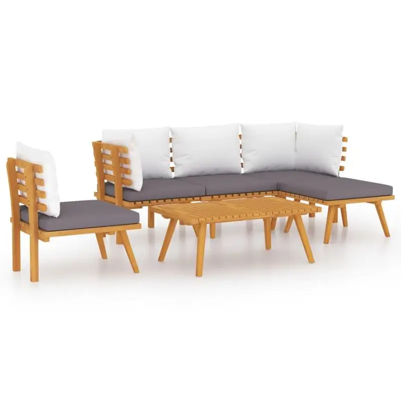 

Garden Lounge Set Dark grey, white