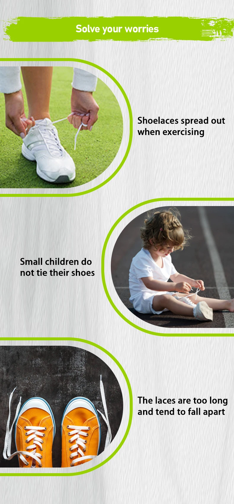 Schnellverschluss-Schnürsenkel für Kinder und Erwachsene, Outdoor-Sportschnürsenkel, runde elastische Schnürsenkel, drei Längenoptionen, 1 Paar – Detail 3