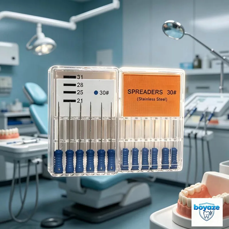 

10Box SPREADERS 25mm 15#-40# Dental Finger Spreaders File Hand Use Stainless Steel Root Cannal Endo Files Endodontic Instrument