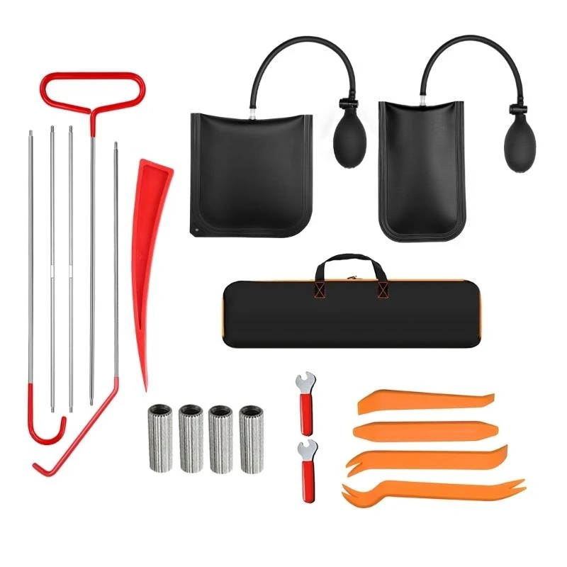 2025 Mới 19 Chiếc Kìm Kẹp Bộ & Dây Tẩy Tự Động Bọc Combo Bộ Dụng Cụ Sửa Chữa Với Túi Bảo Quản Cho Cửa Ô Tô bảng Điều Khiển Bảng