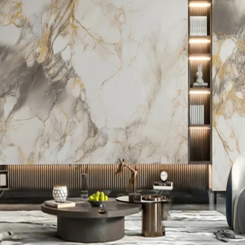 Custom Mural Wallpaper 3D Stereo Abstract High-end luxury stone slab Wall Covering Home Decor Painting Background Papier Peint