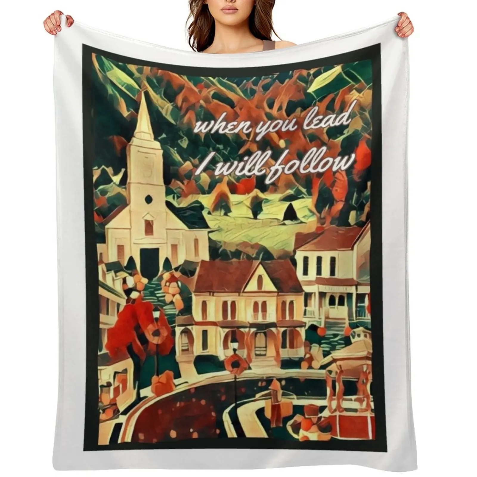 When You Lead I Will Follow - Stars Hollow Throw Blanket anime Baby Single Blankets For Baby blankets and throws Kid'S Blankets