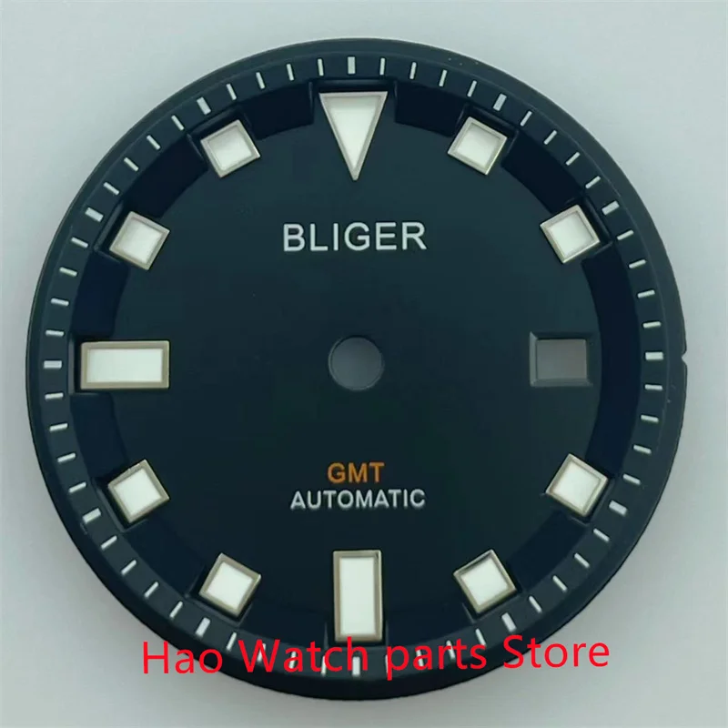 Стерильный циферблат BLIGER 32,5 мм, черный, синий, зеленый для 2836, 2824, 2813, 3804 Miyota 82 серии, автоматический механизм Стерильный циферблат BLIGER 32,5 мм, черный, синий, зеленый для 2836, 2824, 2813, 3804 Miyota 82 серии, автоматический механизм