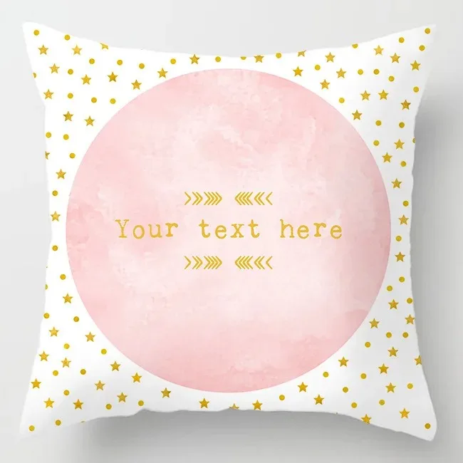 

2D Flat Printed Pink Rose Floral Peach Skin Cushion Cover Romantic Flower Decorative Pillowcase For Sofa Bed Room Home Decor